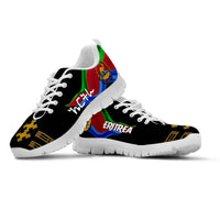 Eritrea Independence Day Sneakers Ethnic African Pattern - Black LT7