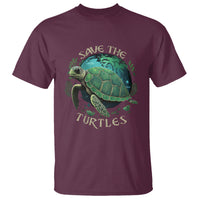 Earth Day T Shirt Save The Turtles Ocean Day Crisis Environmental Activism - Wonder Print Shop