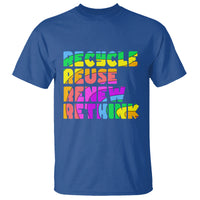 Earth Day T Shirt Recycle Reuse Renew Rethink Earth Day Environmental Activism - Wonder Print Shop