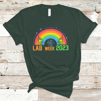 Medical Lab Tech T Shirt Lab Week 2023 Medical Laboratory Science Lab Rainbow - Wonder Print Shop