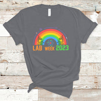 Medical Lab Tech T Shirt Lab Week 2023 Medical Laboratory Science Lab Rainbow - Wonder Print Shop