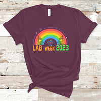 Medical Lab Tech T Shirt Lab Week 2023 Medical Laboratory Science Lab Rainbow - Wonder Print Shop