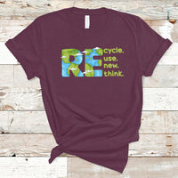 Earth Day T Shirt Recycle Reuse Renew Rethink Outfit For Earth Day 2023 - Wonder Print Shop