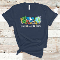 Earth Day T Shirt Earth Day Peace Love Earth Teacher Environment Day Recycle - Wonder Print Shop
