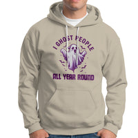 Funny Boo Sheet Hoodie I Ghost People All Year Round Spooky Ghost Halloween Costume - Wonder Print Shop