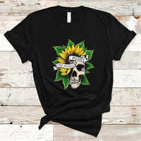 Mental Health Matters T Shirt Mental Health Awareness Fight the Stigma Mental Health Matters Flower Skull Support - Wonder Print Shop