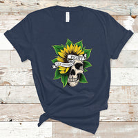 Mental Health Matters T Shirt Mental Health Awareness Fight the Stigma Mental Health Matters Flower Skull Support - Wonder Print Shop