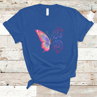 Mental Health Matters T Shirt Be Kind Mental Health Matters Floral Butterfly Motivational Mental Health Awareness - Wonder Print Shop