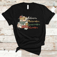 Teacher T Shirt Believer Motivator Innovator Educator Teach Inspire Love Teacher T-Shirt, Back To School Shirt, Gift For Teacher, Funny Teaching - Wonder Print Shop