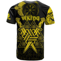 custom-viking-t-shirt-valknut-raven-symbol-celtic-vegvisir-yellow-color