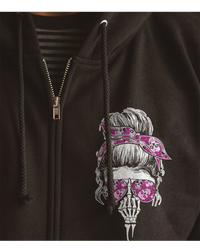 I'm A B Don't Try Me Skull Black Hoodie - Wonder Print Shop