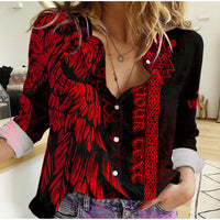 custom-viking-women-casual-shirt-valknut-raven-symbol-celtic-vegvisir-red-color