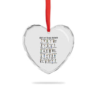 ABCs of Black History Month Heart Crystal Glass Ornament Black Excellence Pride - Wonder Print Shop