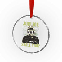 Adam Inspired Memorial Crystal Glass Ornament Join Me Shall You The Woo Tribute - Wonder Print Shop