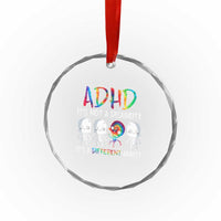 ADHD Awareness Crystal Glass Ornament It's Not A Disability It's A Different Ability TS02
