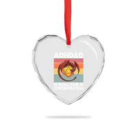 ADHD&D Roll For Concentration Heart Crystal Glass Ornament Funny RPG Gamer D20 Tabletop Dice - Wonder Print Shop