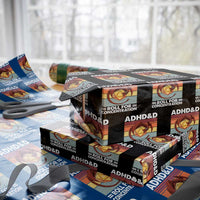 ADHD&D Roll For Concentration Wrapping Paper Roll Funny RPG Gamer D20 Tabletop Dice - Wonder Print Shop