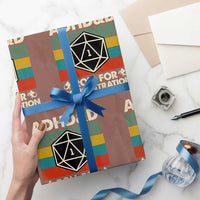 ADHD&D Roll for Concentration Wrapping Paper Roll Retro 90s ADHD Roll For Concentration Funny Gamer - Wonder Print Shop