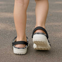 African Adinkra Symbols Clogs Shoes - Wonder Print Shop