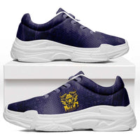 African American Buffalo Soldier Chunky Sneakers We Can We Will - Navy Blue - Wonder Print Shop