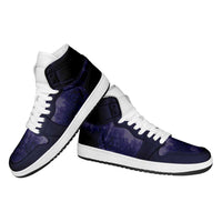 African American Buffalo Soldier High Sneakers AJ1 We Can We Will - Navy Blue - Wonder Print Shop