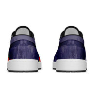 African American Buffalo Soldier Low Sneakers We Can We Will - Navy Blue LT15