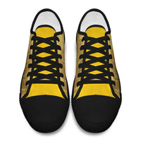 African American Buffalo Soldier Low Top Shoes We Can We Will - Yellow - Wonder Print Shop