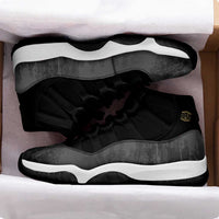 African American Buffalo Soldier Sneakers J11 We Can We Will - Black - Wonder Print Shop