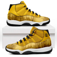 African American Buffalo Soldier Sneakers J11 We Can We Will - Yellow - Wonder Print Shop