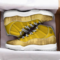 African American Buffalo Soldier Sneakers J11 We Can We Will - Yellow - Wonder Print Shop