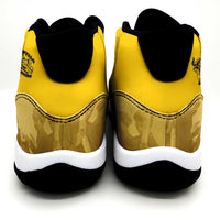 African American Buffalo Soldier Sneakers J11 We Can We Will - Yellow - Wonder Print Shop