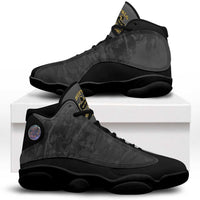 African American Buffalo Soldier Sneakers J13 We Can We Will - Black - Wonder Print Shop