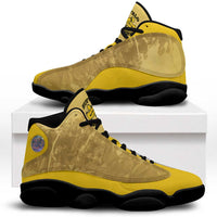 African American Buffalo Soldier Sneakers J13 We Can We Will - Yellow - Wonder Print Shop