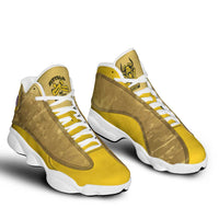 African American Buffalo Soldier Sneakers J13 We Can We Will - Yellow - Wonder Print Shop