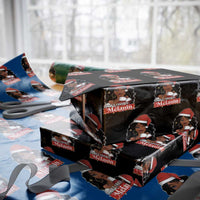 African American Christmas Wrapping Paper Roll Santa's Favorite Melanin Santa Girl - Wonder Print Shop
