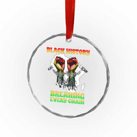 African American Civil Rights Gift Crystal Glass Ornament Breaking Every Chain - Wonder Print Shop