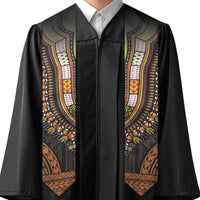 African Dashiki and Polynesian Pattern Graduation Stole Gold