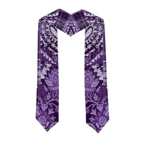 African Floral mix Maasai Shuka Graduation Stole Purple Moitf