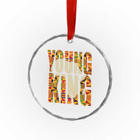 African Kente Crystal Glass Ornament Young King for Boys Men TS02