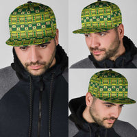African Kente Pattern Snapback Cap Sika Fre Mogya - Wonder Print Shop