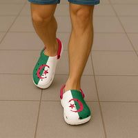African Proud Algeria Flag Clogs Shoes - Wonder Print Shop