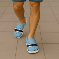 African Proud Botswana Flag Clogs Shoes - Wonder Print Shop