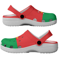 African Proud Burkina Faso Flag Clogs Shoes - Wonder Print Shop