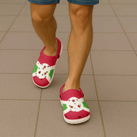 African Proud Burundi Flag Clogs Shoes - Wonder Print Shop