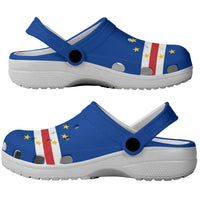 African Proud Cape Verde Flag Clogs Shoes - Wonder Print Shop