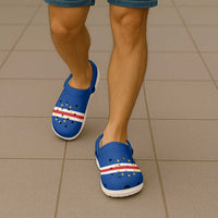African Proud Cape Verde Flag Clogs Shoes - Wonder Print Shop