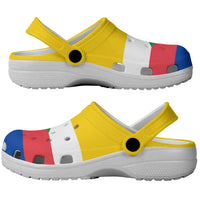 African Proud Comoros Flag Clogs Shoes - Wonder Print Shop