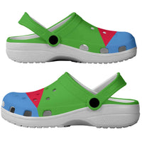 African Proud Eritrea Flag Clogs Shoes - Wonder Print Shop