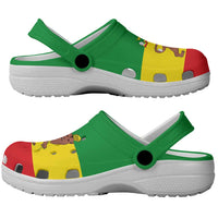 African Proud Ethiopian Empire Flag Clogs Shoes - Wonder Print Shop