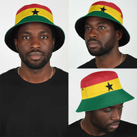 African Proud Ghana Flag Bucket Hat
